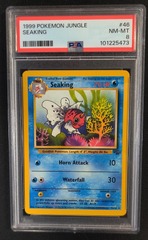 Seaking 46/64 PSA 8 Unlimited Jungle Pokemon Graded Card